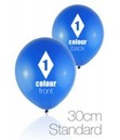 SMALL QUANTITIES - 30cm Standard Custom Printed Balloon - 1 Ink Colour Front and Back